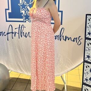 Floral Spaghetti Strap Dress